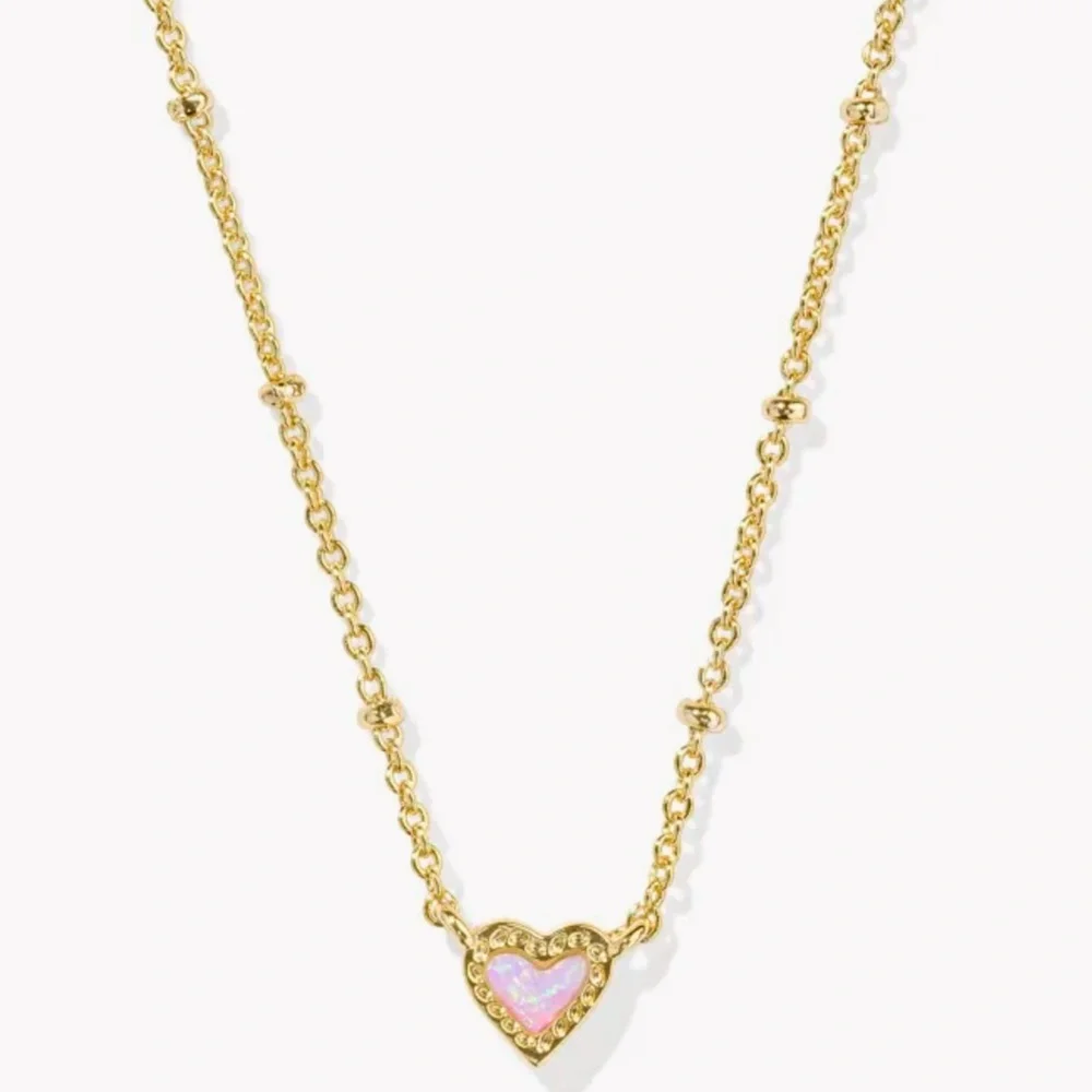 💖KENDRA SCOTT Mini Ari Heart Gold Satellite sSort Pendant Necklace - Picture 5 of 8